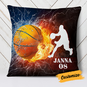 Unique Pillow,Personalized Love Basketball Pillow - Gift For Basketball Lovers