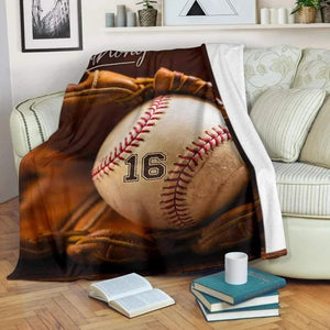 Personalized Lovely Kid Blanket for Comfort & Unique-Gift For Baseball Lover