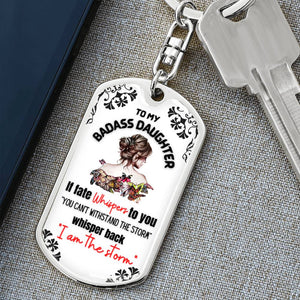 Empowering Keepsake for Daughter - I Am the Storm Keychain - Limited Stock Available