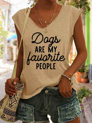 Women's Dogs Are My Favorite People Tank Top