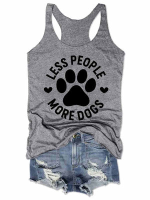 Less People More Dogs Tank Top