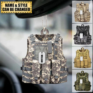 Military Uniform - Personalized Acrylic Ornament