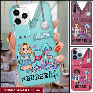 Love Nurse Life - Personalized Phone Case