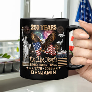 Custom Name 250 Years Of America We The People Mug