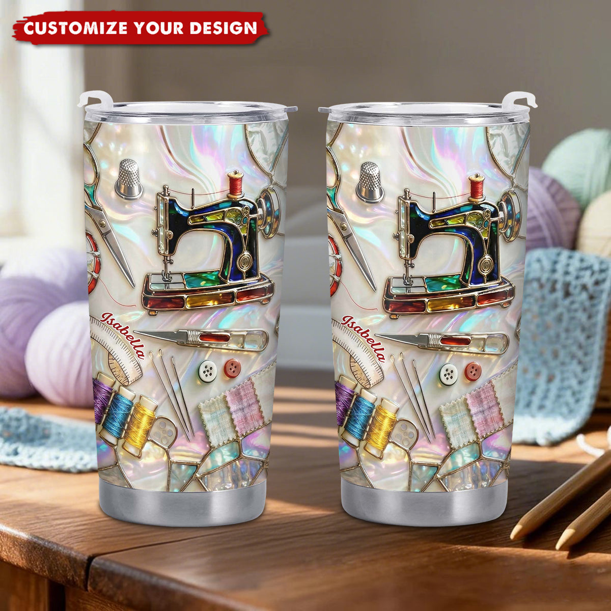 Timeless Things Appreciated More Than You Can Sew - Personalized Tumbler