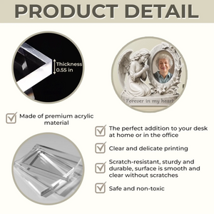 Racing Loving Dad & Kid - Personalized Father Custom Shaped Acrylic Plaque