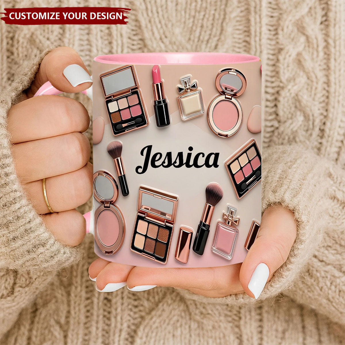 Makeup Artist - Personalized Makeup Accent Mug