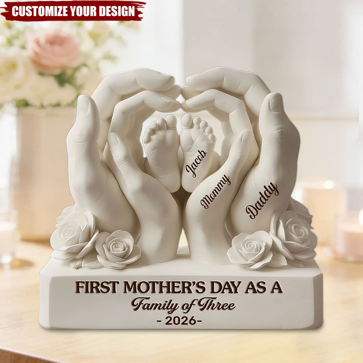 Our First Mother’s Day Together - Personalized Custom Shaped Acrylic Plaque