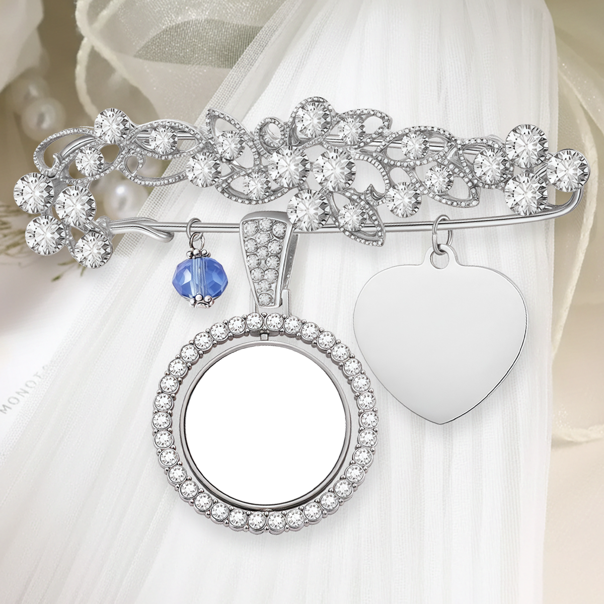 You are always in my heart - Personalized Bouquet Photo Charm