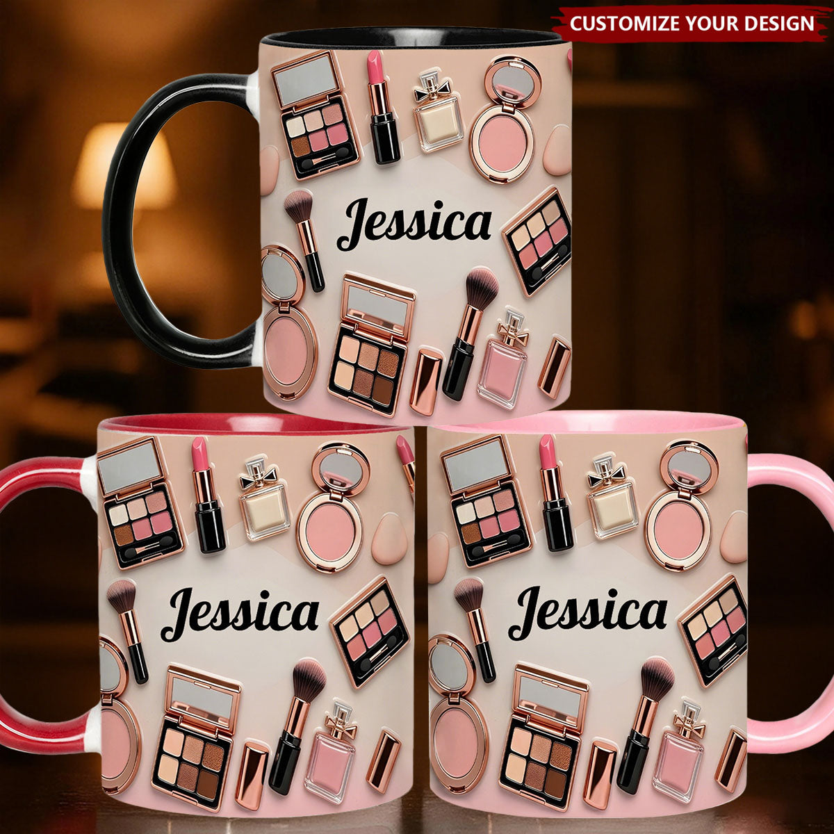 Makeup Artist - Personalized Makeup Accent Mug