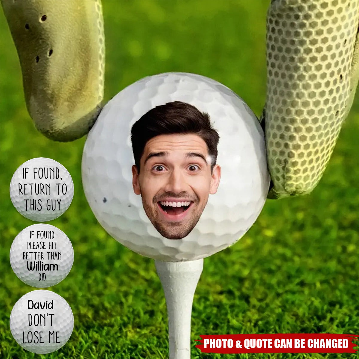 If Found, Return To This Guy Funny Gift For Golfers - Personalized Golf Ball