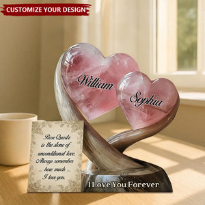 Unconditional Love - Personalized Couple Custom Shaped Acrylic Plaque