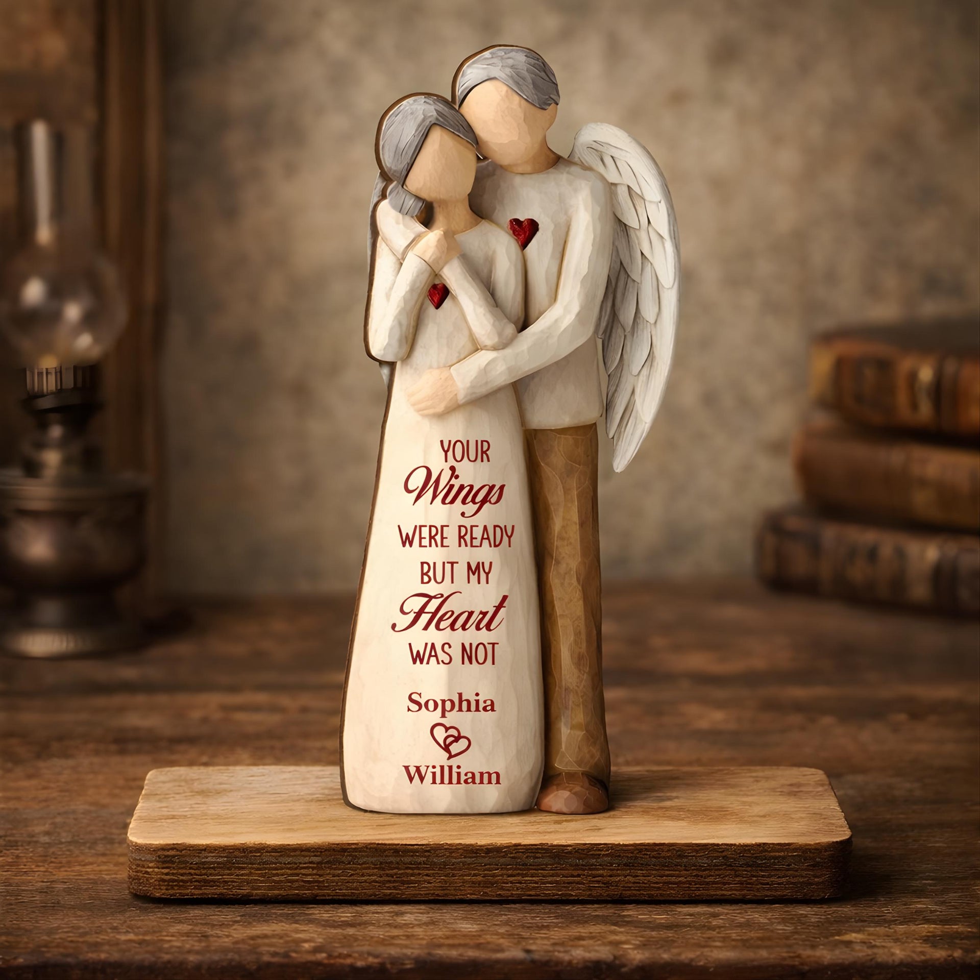 Personalized Always On My Mind Forever In My Heart Wood Plaque