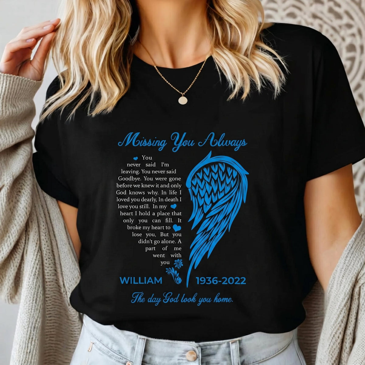 Misssing You Always - Personalized Memorial T-Shirt