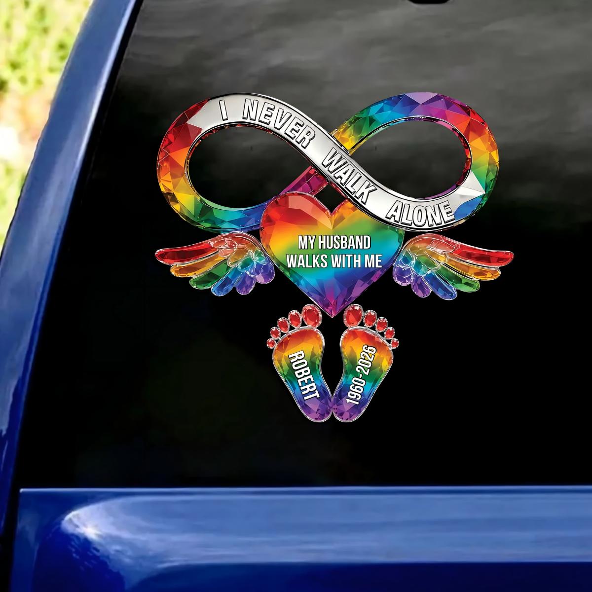 Your Love Still Rides Beside Me Every Day - Personalized Decal For Loss Of Loved One