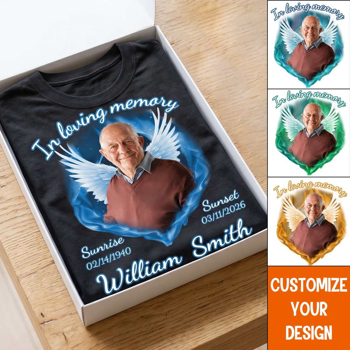 In Loving Memory - Custom Memorial Photo T-Shirt