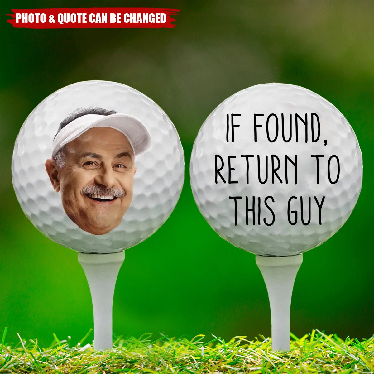 If Found, Return To This Guy Funny Gift For Golfers - Personalized Golf Ball