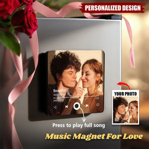 Personalized Music Photo Fridge Magnet