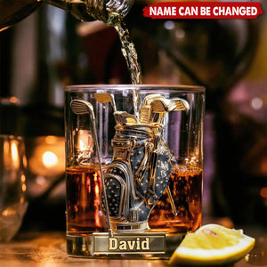 Look For Balls - Personalized Golf Whiskey Glass