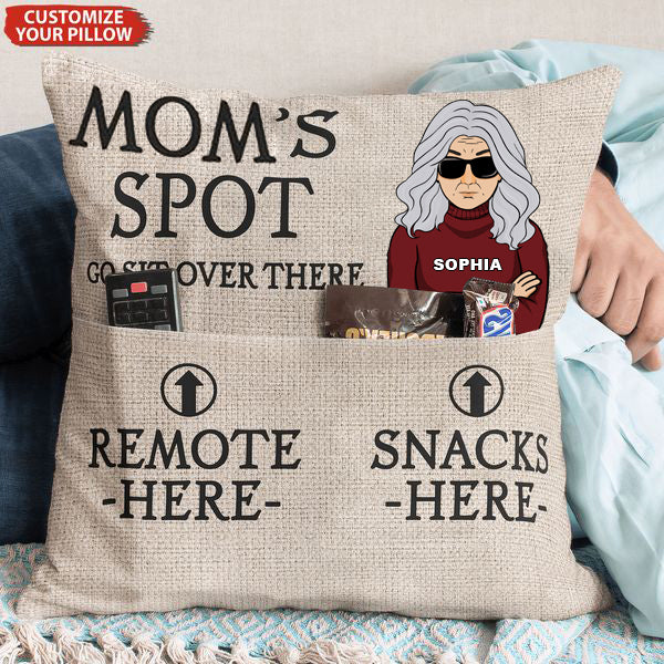Mom's Spot - Personalized Pocket Pillowcase