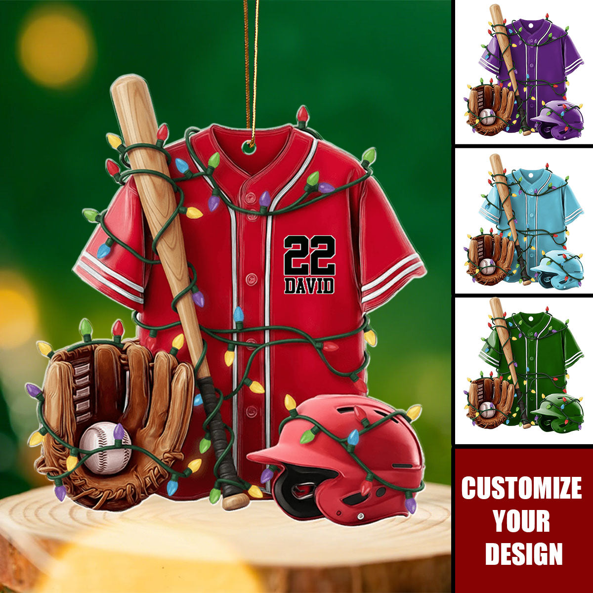 Baseball Life - Personalized Baseball Ornament