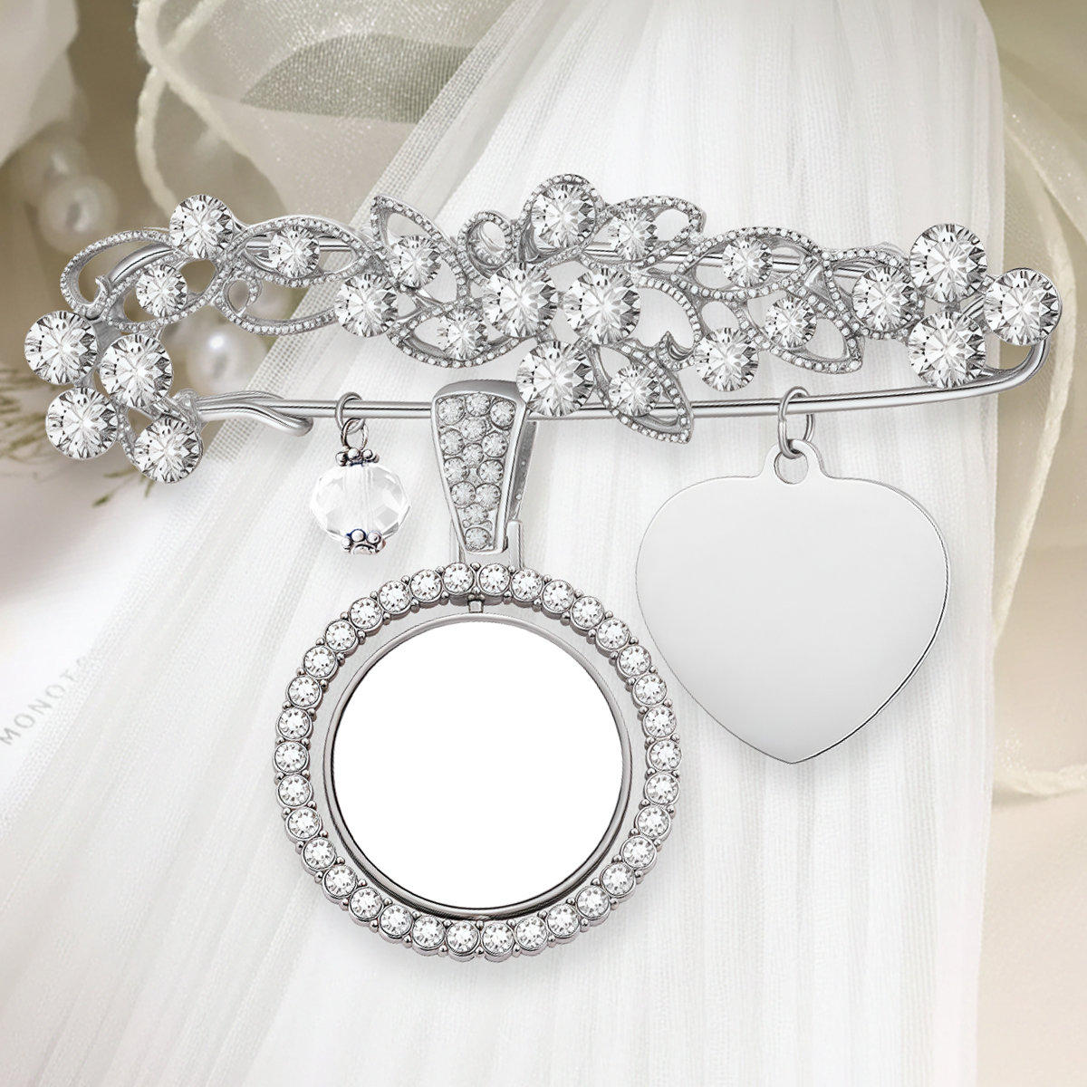 You are always in my heart - Personalized Bouquet Photo Charm