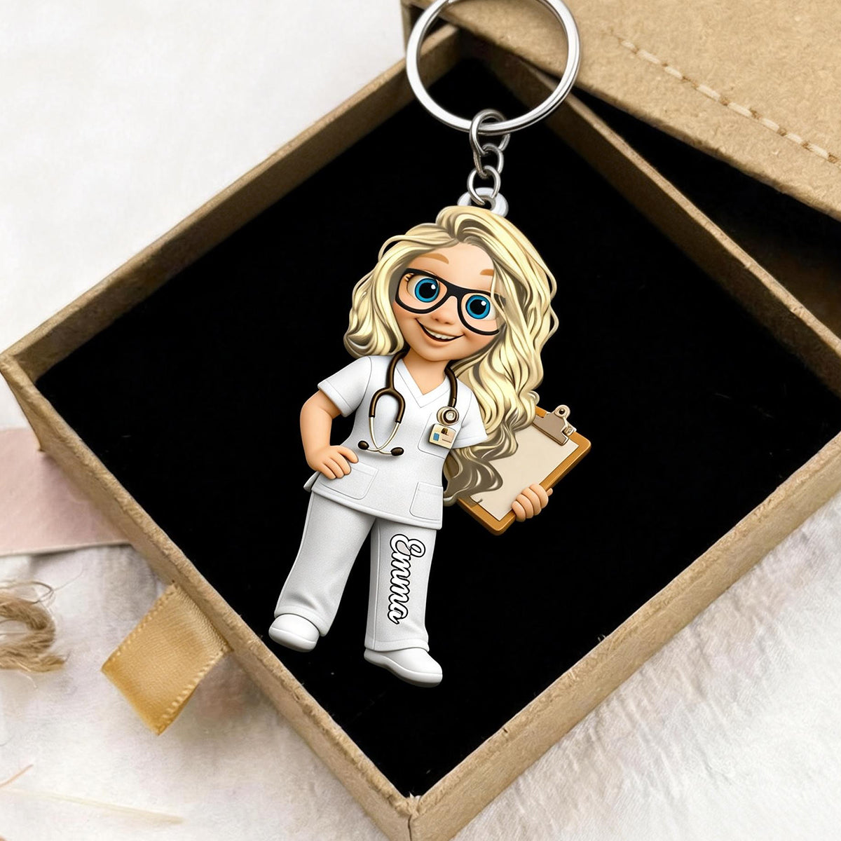 To My Favorite Nurse, Personalized Acrylic Keychain, Gift For Nurses