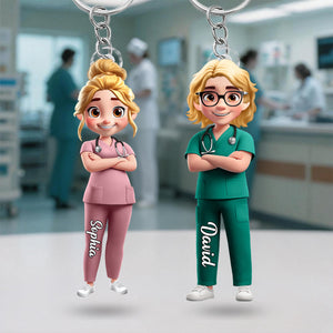 To My Favorite Nurse-Personalized Acrylic Keychain