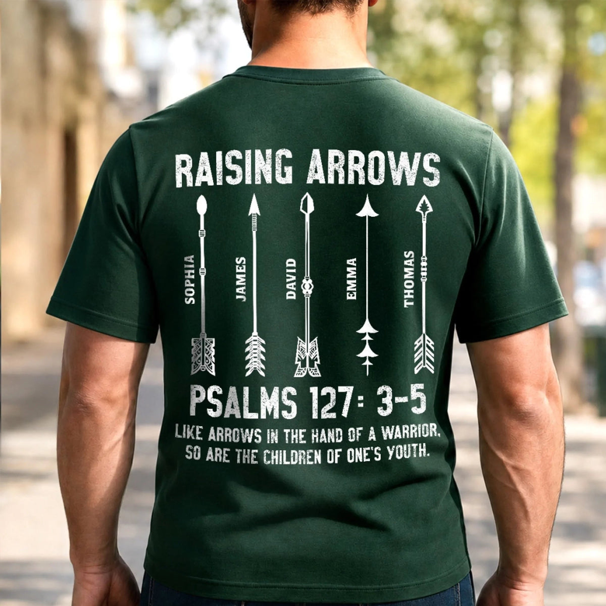 Raising Arrows Christian Father's Day Gift For Dad, Personalized Shirt