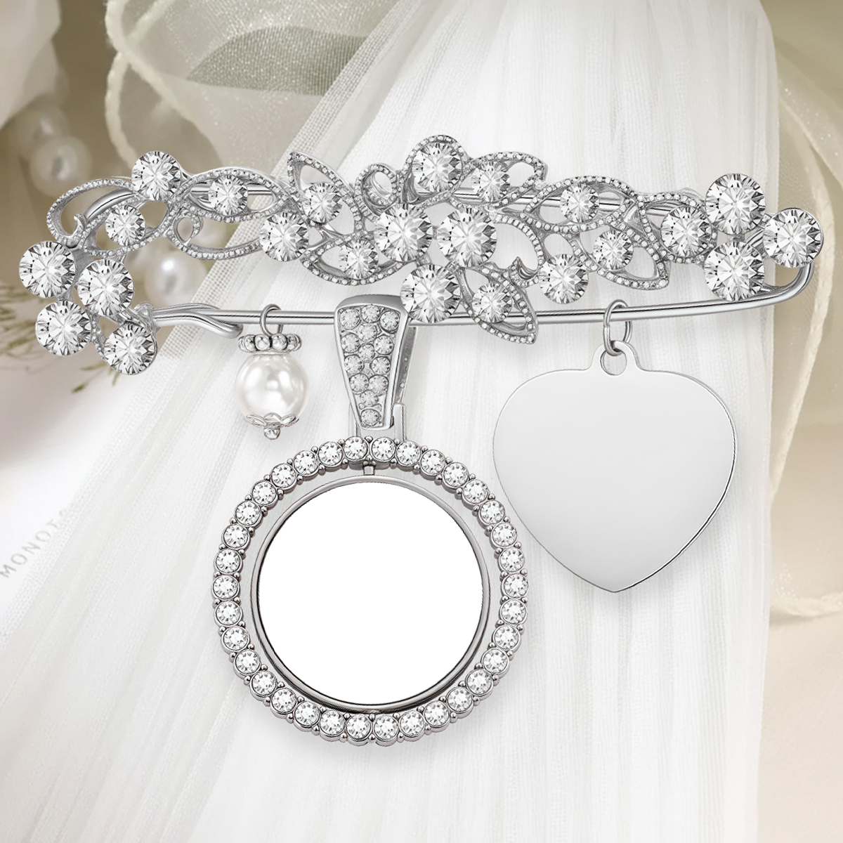 You are always in my heart - Personalized Bouquet Photo Charm