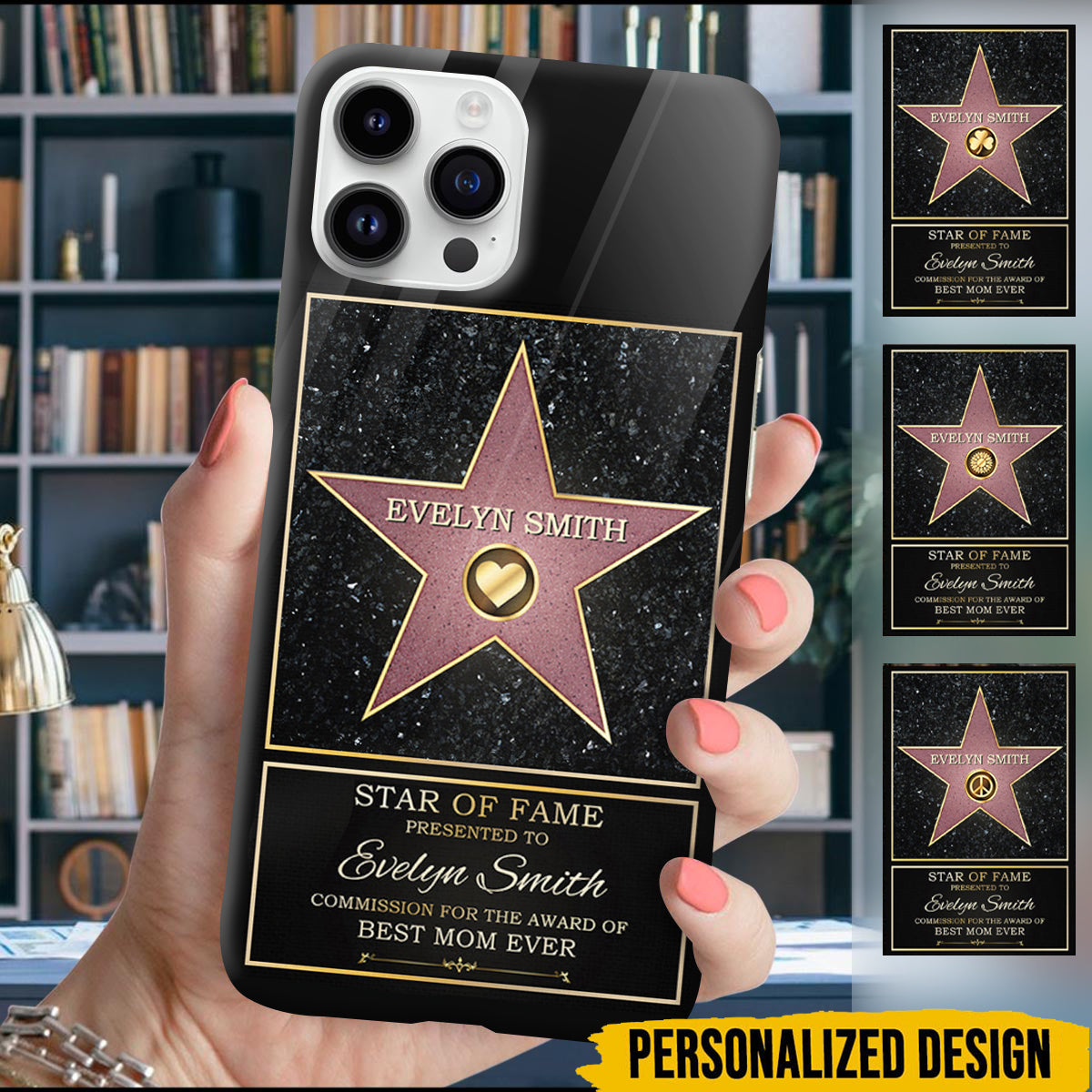 Star Of Fame, Best Mom Of The Year - Family Personalized Custom Phone Case