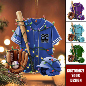 Baseball Life - Personalized Baseball Ornament