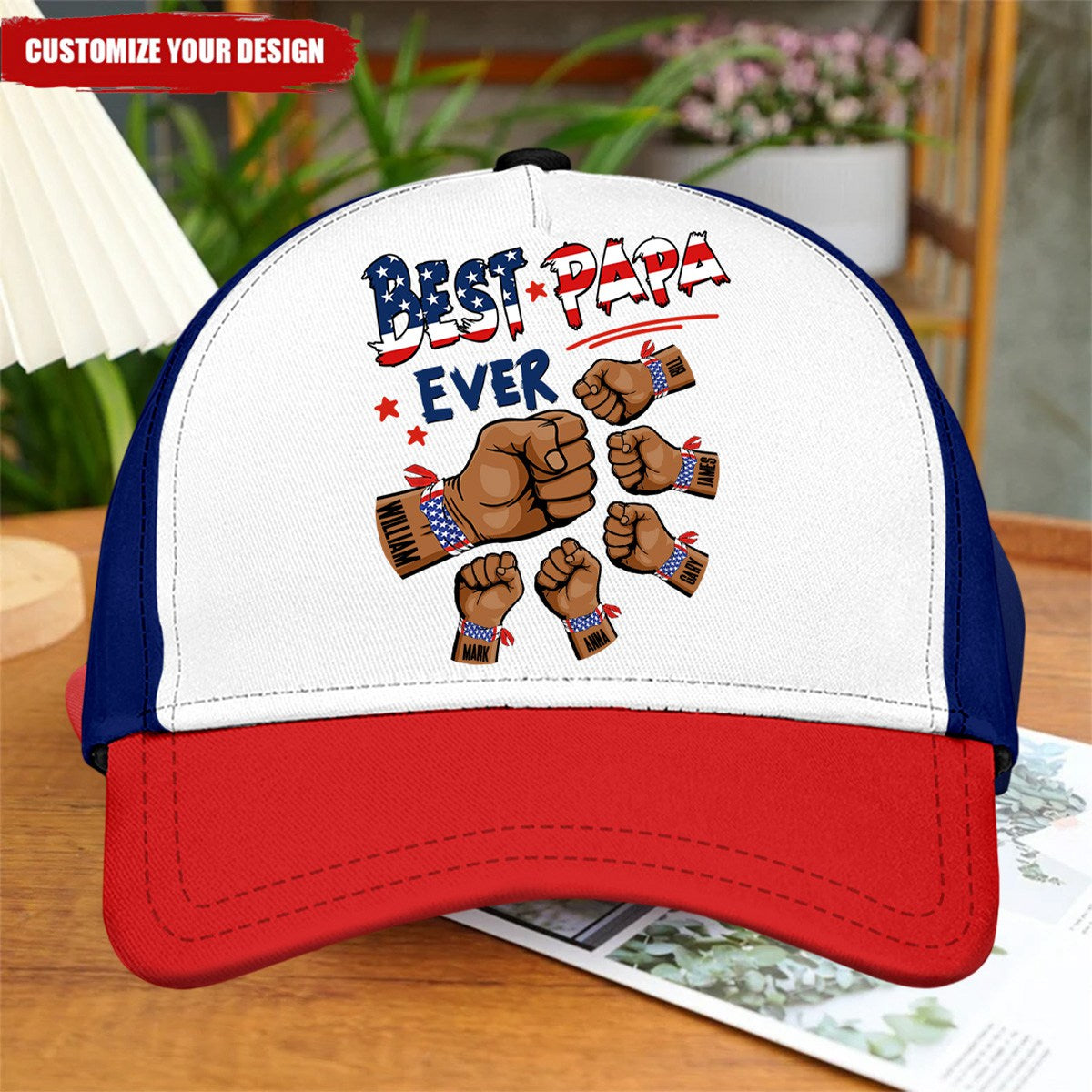 Best Dad Ever Stars And Stripes - Gift For Father, Grandpa, Grandfather - Personalized Classic Cap