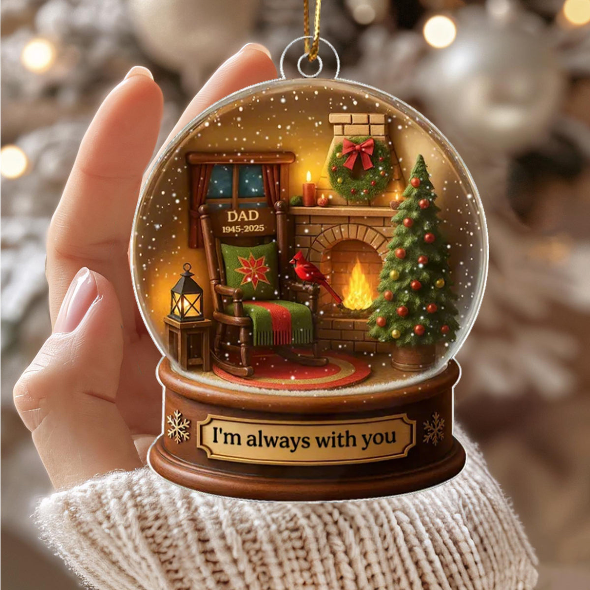 Family Sea Glass Christmas Tree - Personalized Family Ornament