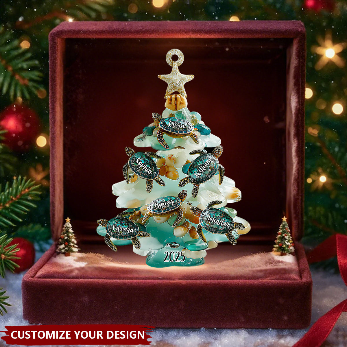 Merry Christmas - Personalized Family Ornament