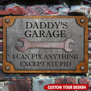 I Can Fix Anything-Personalized Custom Name Metal Sign