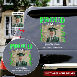 Custom Photo Congratulations Graduation 2026 Car Window Decal Sticker