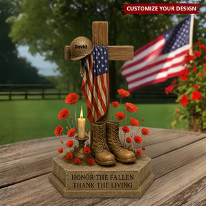 Memorial Acrylic Plaque Personalized Gifts For Veteran