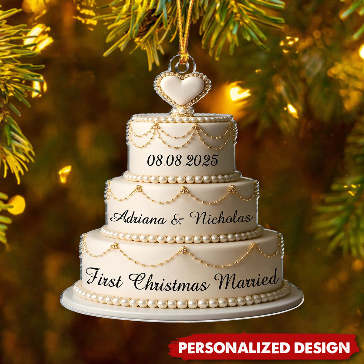 Our Love Story, Freshly Baked - Personalized Anniversary Christmas Wedding Gifts