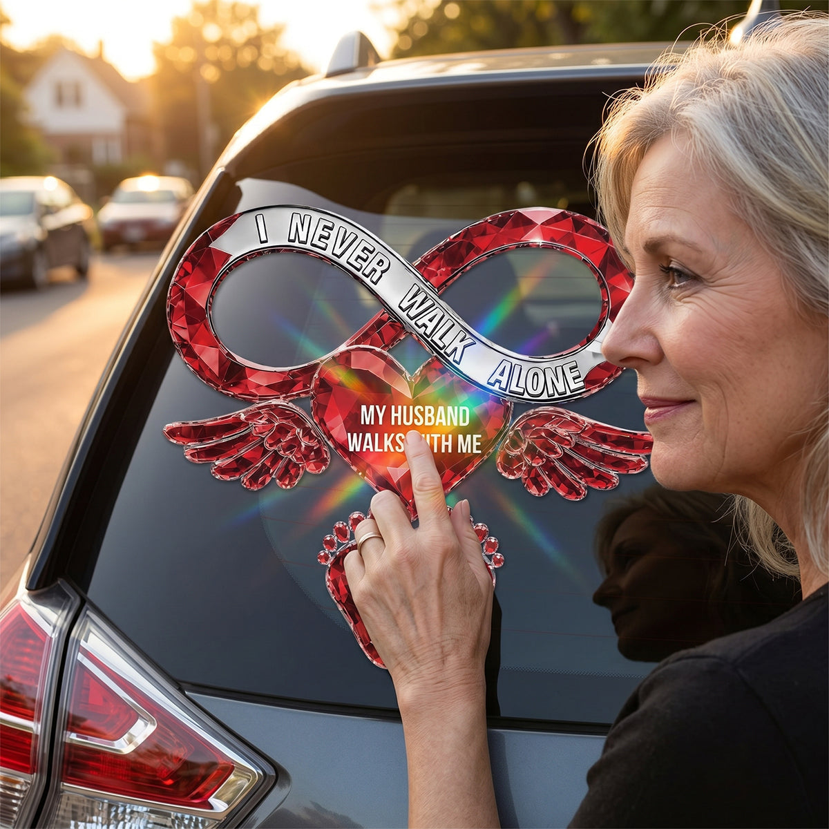 Your Love Still Rides Beside Me Every Day - Personalized Decal For Loss Of Loved One