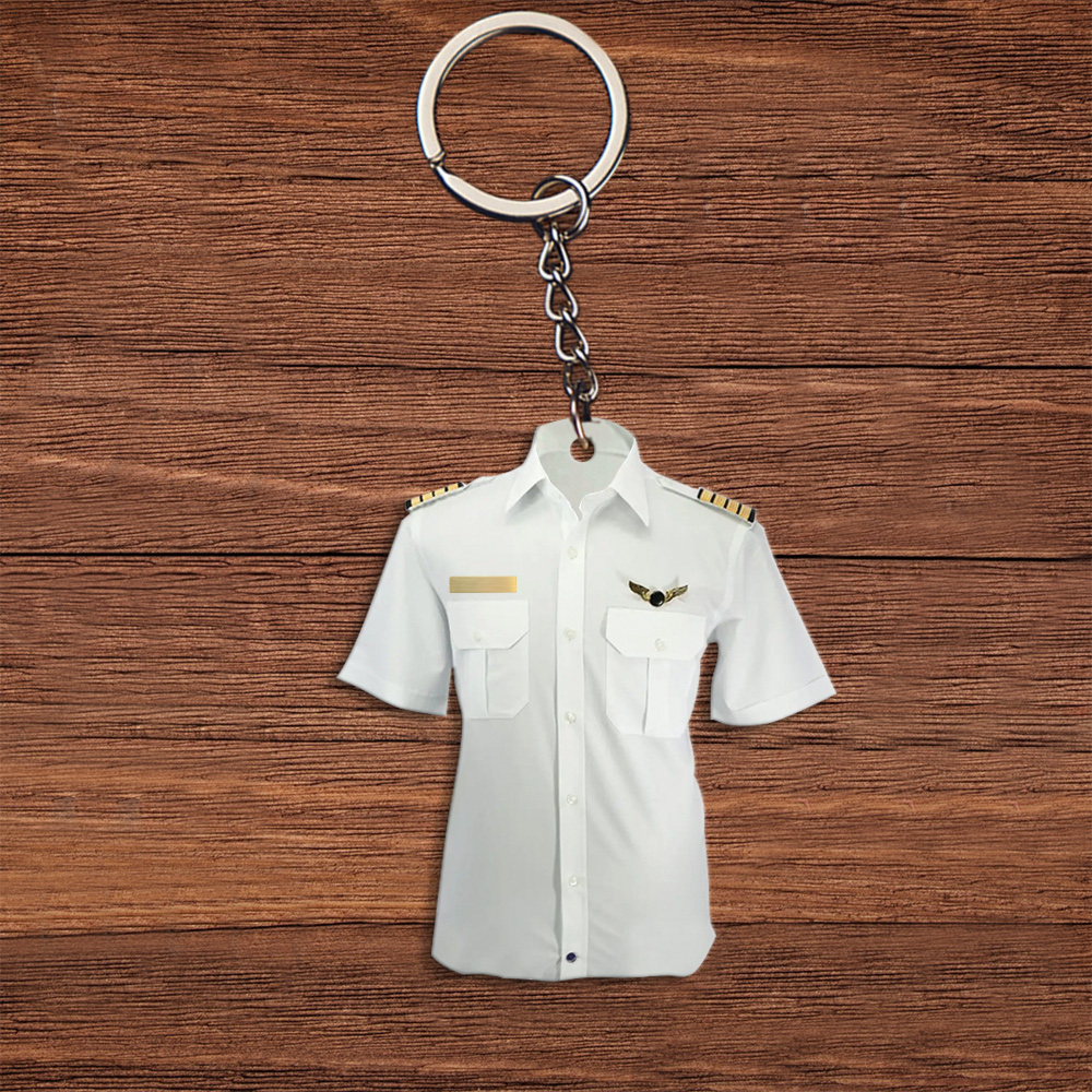 Pilot Custom Keychain Pilot Uniform Personalized Gift