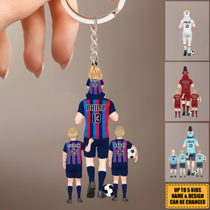 Personalized Soccer Acrylic Keychian - Gift For Soccer Family