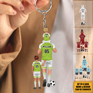 Personalized Soccer Acrylic Keychian - Gift For Soccer Family