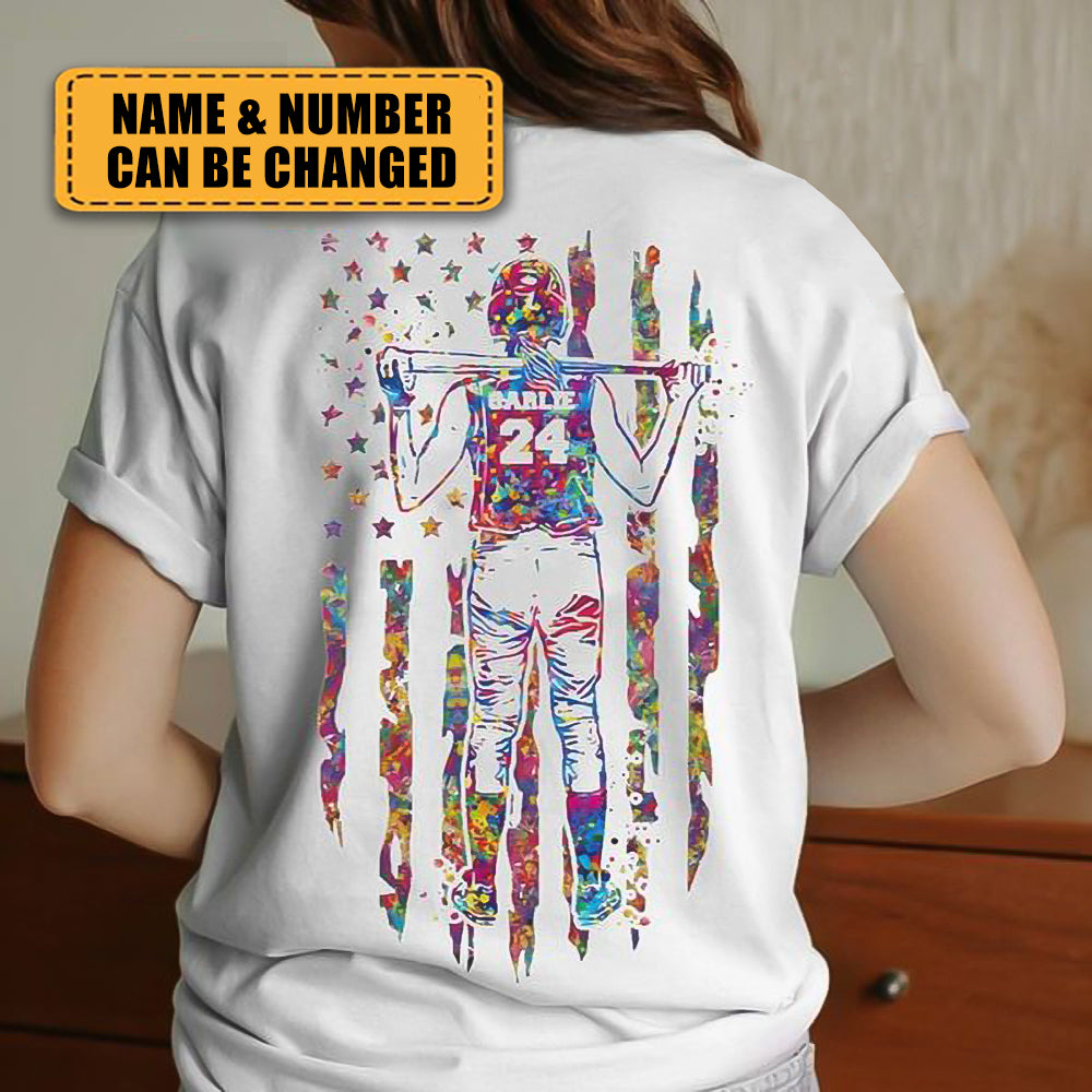 Personalized Softball T-Shirt - Gift For Softball Lover