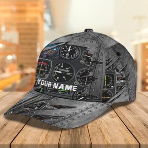 Personalized Name Classic Cap, Personalized Gift for Pilot