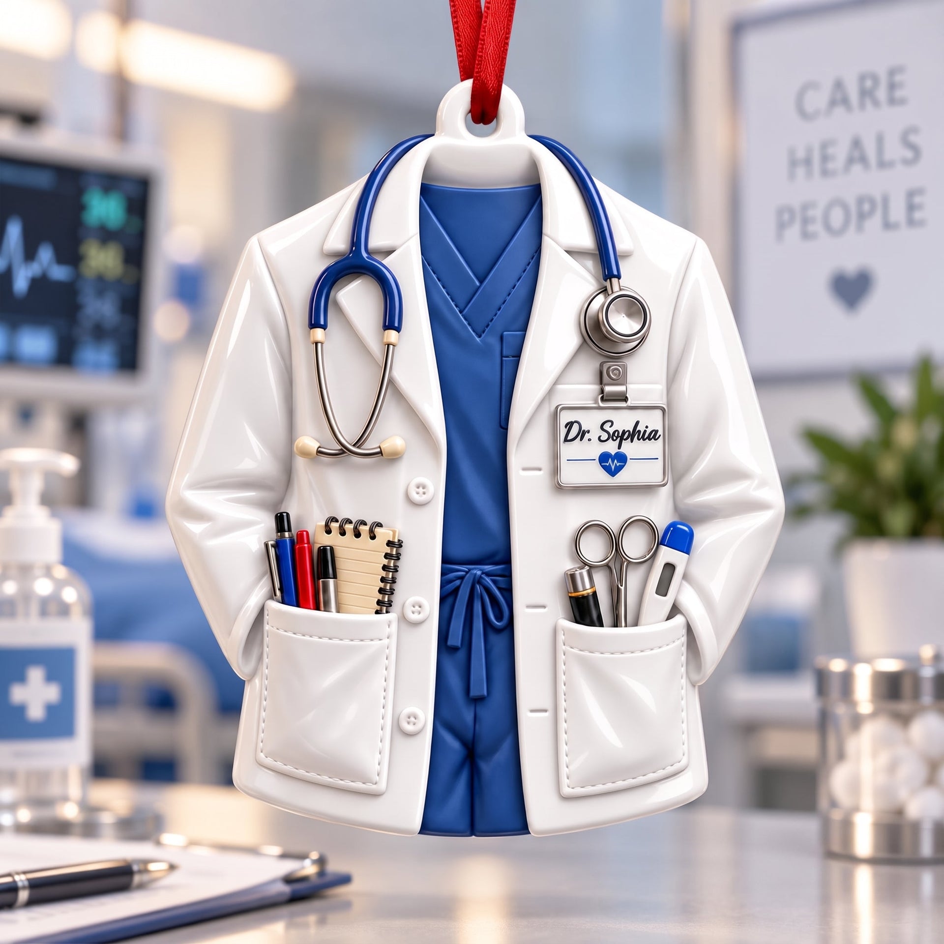 Personalized Doctor Christmas Ornament, Gifts for Doctor