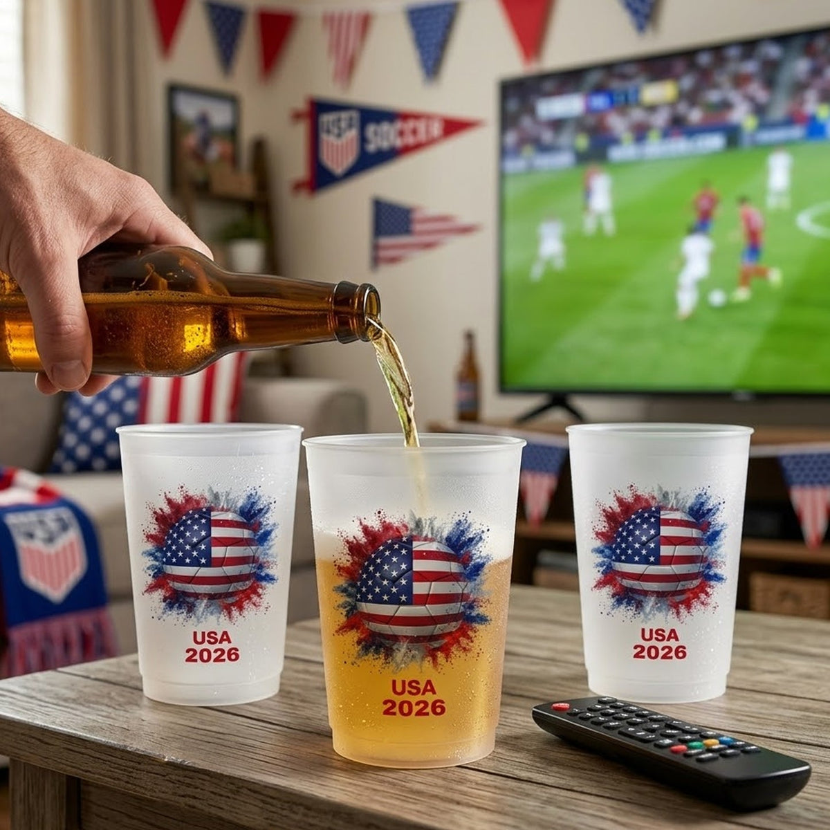 Custom Country Flags - Personalized Soccer Cups