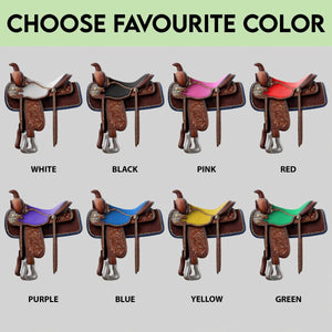 Custom Western Horse Saddle Acrylic Ornament, Rustic Equestrian Holiday Gift