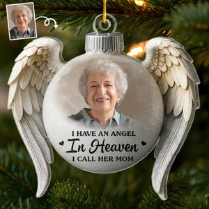 Personalized Memorial Ornament For Loss Of Mom, Dad