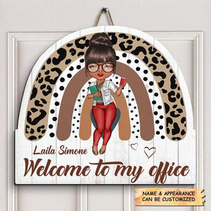 Personalized Door Sign - Gift For Office Staff - Welcome To My Office
